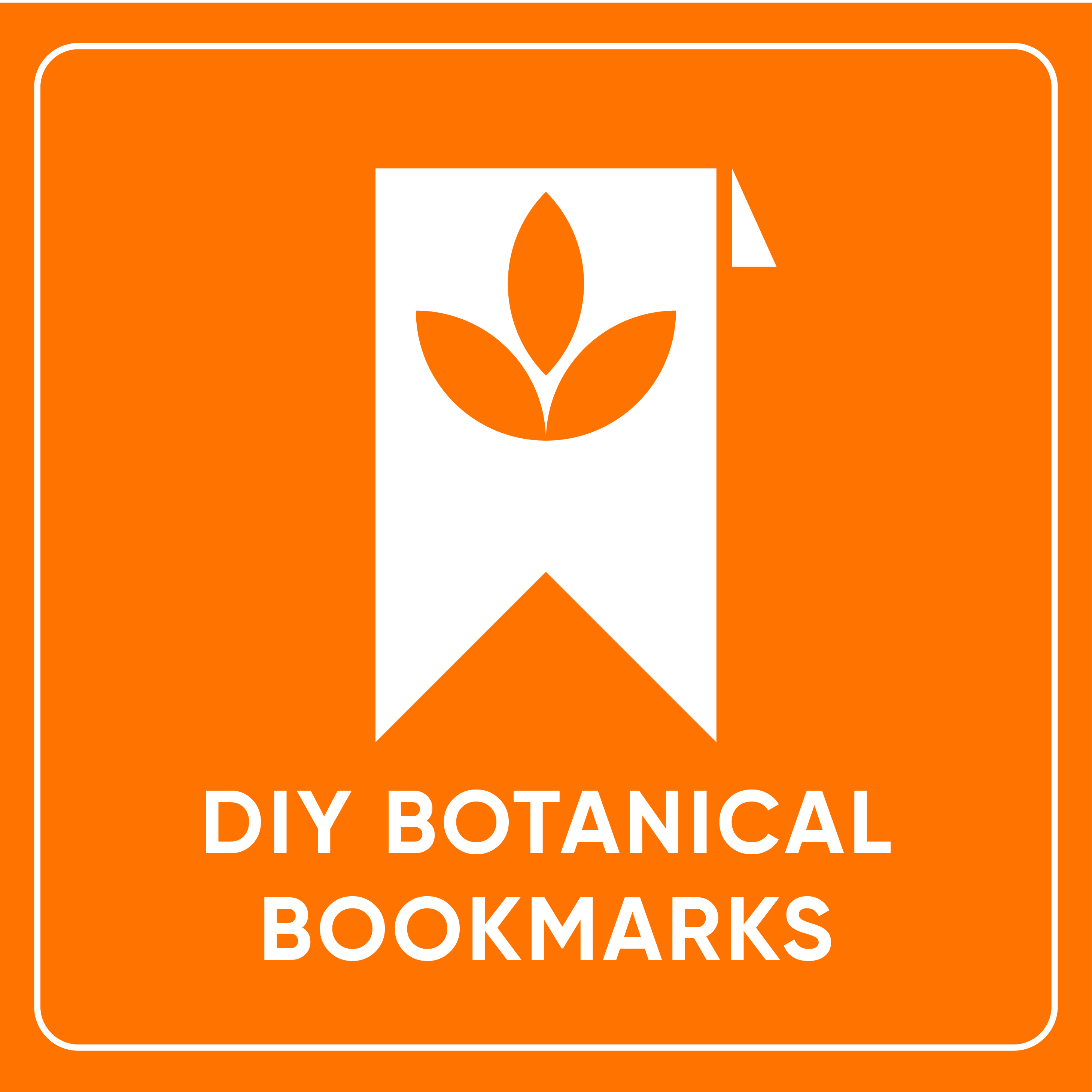 DIY Botanical Bookmarks