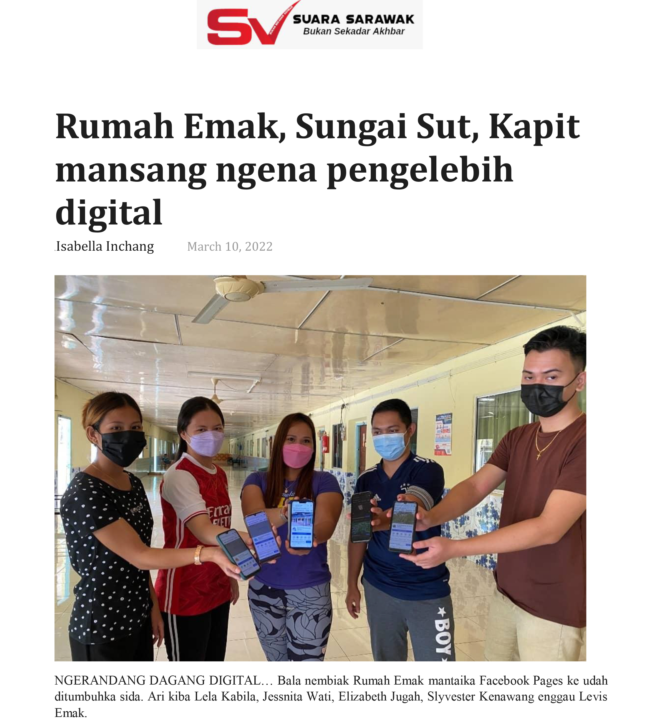 Rumah Emak, Sungai Sut, Kapit mansang ngena pengelebih digital